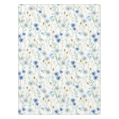 Blaue Lila Wasserfarbe Wildblume Tischdecke (Vorderseite)