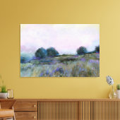 Blaue Lila Wiesenlandschaft Leinwanddruck (Insitu (Wohnzimmer))