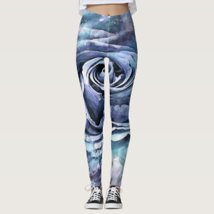 Blaue Lilac-Rose des Cerulean Artistic Leggings