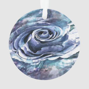 Blaue Lilac-Rose des Cerulean Artistic Ornament
