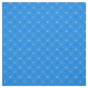 Blaue Lilie, französisches Lili-Muster Stoff