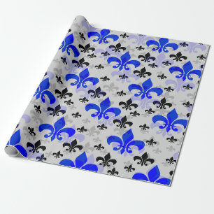 Blaue Lilie Geschenkpapier