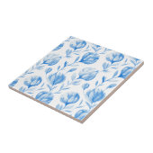 Blaue Lilien Fliese (Seite)