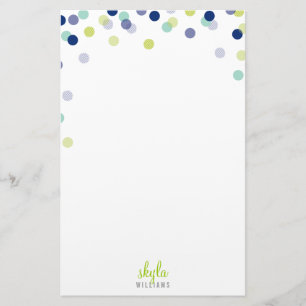 Blaue Limone Minze PERSÖNLICHEN ANMERKUNG Briefpapier