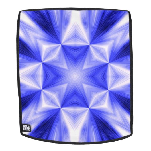 Blaue Linie Burst-Muster Rucksack (Abnehmbare Front)