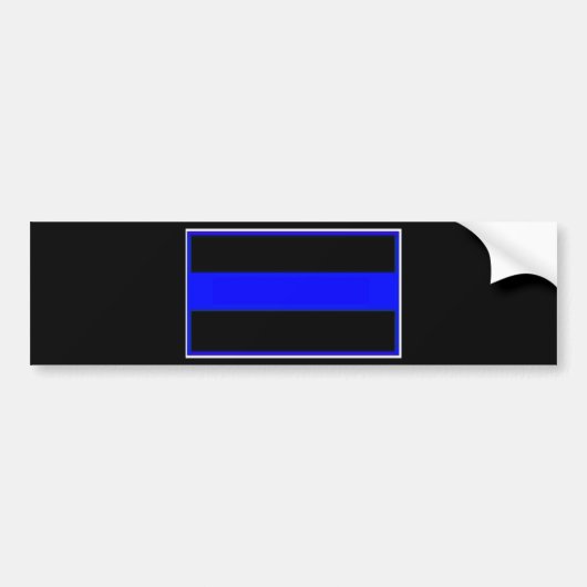 blaue Linie der Polizei Autoaufkleber (Vorne)
