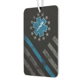 Blaue Linie EMT Sanitäter Vintage Amerikanische Fl Autolufterfrischer (Links)