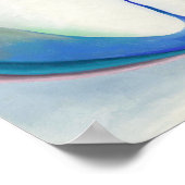 Blaue Linie | Georgia O'Keeffe | Poster (Ecke)