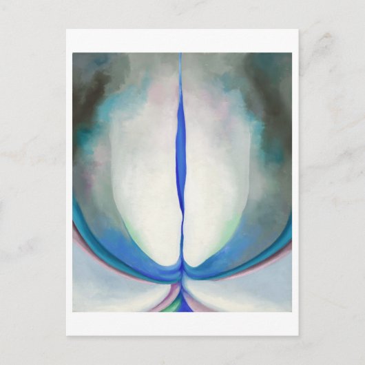 Blaue Linie | Georgia O'Keeffe | Postkarte (Vorderseite)