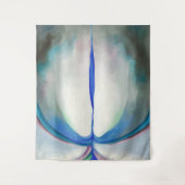 Blaue Linie | Georgia O'Keeffe | Wandteppich (Vorderseite)