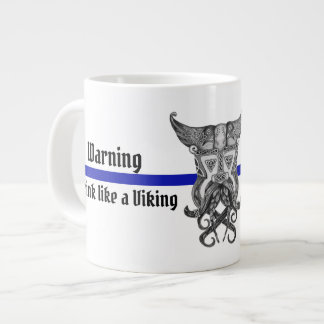 Blaue Linie mit Tasse