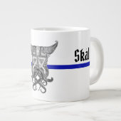 Blaue Linie mit Tasse (Vorderseite Rechts)