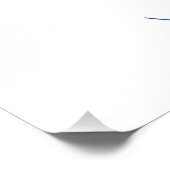 Blaue Linie, Reihe "Einfache Striche" Poster (Ecke)