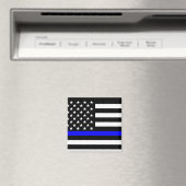 Blaue Linie US-Flagge Magnet (In Situ (Geschirrspüler))