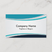 Blaue Linie Visitenkarte (Rückseite)