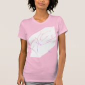 Blaue Linien 2 T-Shirt (Vorderseite)