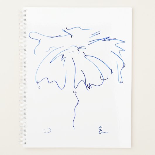 Blaue Linien 5 Agenda Planer (Vorderseite)