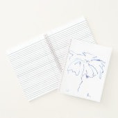 blaue Linien 5 Notizblock (Innenseite)