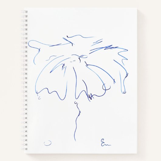blaue Linien 5 Notizblock (Vorderseite)