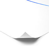 blaue Linien 6 Poster (Ecke)