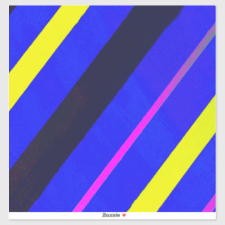 Blaue Linien Aufkleber