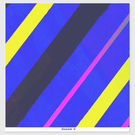 Blaue Linien Aufkleber (Blatt)