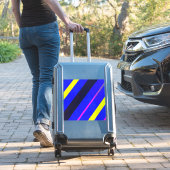 Blaue Linien Aufkleber (Koffer Insitu)