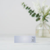 Blaue Linien - dünn Mini Visitenkarte (Stehend Vorderseite)