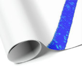 Blaue Linien Geschenkpapier (Rolleneckpunkt)