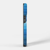 Blaue Linien iPhone Hülle (Rechte Seite)