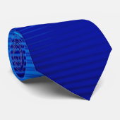 Blaue Linien Krawatte (Gerollt)