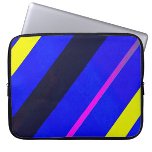 Blaue Linien Laptopschutzhülle