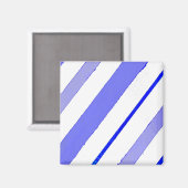 Blaue Linien Magnet (Vorderseite/Rückseite)