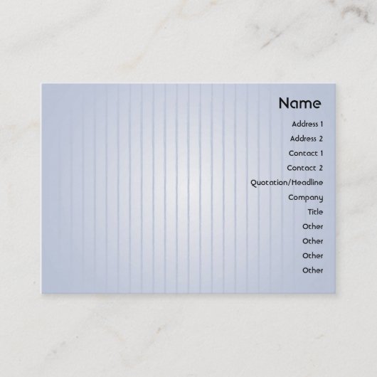 Blaue Linien - mollig Visitenkarte (Vorderseite)