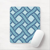 Blaue Linien Muster Mousepad (Mit Mouse)