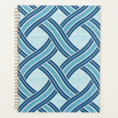Blaue Linien Muster Planer (Vorderseite)