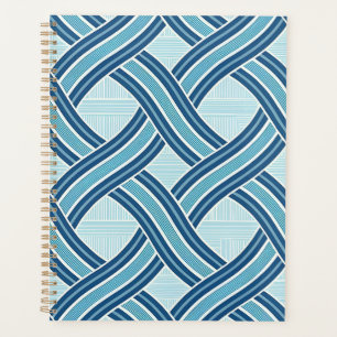 Blaue Linien Muster Planer