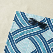 Blaue Linien Muster Strandtuch (Beispiel)