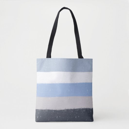 Blaue Linien Tasche (Vorderseite)
