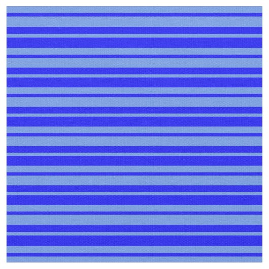 Blaue Linien und Blumenmuster Stoff (Nahaufnahme)