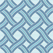 Blaue Linienmuster Aufkleber (Vorderseite)