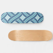 Blaue Linienmuster Skateboard (Horizontal)