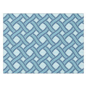 Blaue Linienmuster Tischdecke (Vorderseite (Horizontal))