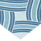 Blaue Linienmuster Tischdecke (Schrägansicht)