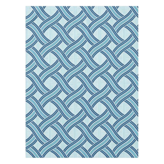 Blaue Linienmuster Tischdecke (Vorderseite)