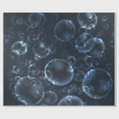 Blaue Linsen, beide Geschenkpapier (Flach)