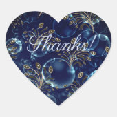 Blaue Linsen, Buch Herz-Aufkleber (Vorderseite)