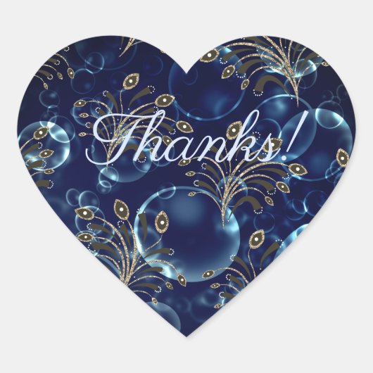 Blaue Linsen, Buch Herz-Aufkleber (Vorderseite)