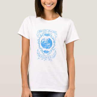 Blaue Lippen, blaue Venen. in blau T-Shirt