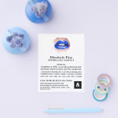 Blaue Lippen, Modellierungsagentur, Modell-Agent Flyer (Einzeln)